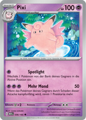 Pixi_036-165-Pokémon-Karmesin-Purpur-151-MEW-DE-Pokémon-Karte-Karten-Deutsch
