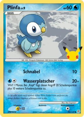Plinfa-93-130-Große-XXL-Jumbo-Pokémon-Karte-Erste-Partner-25-Jahre-Celebrations