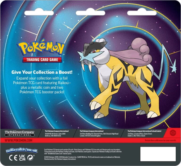 Pokémon-2-Pack-Booster-Blister-Raikou-2026-TCG-Sammelkartenspiel-Englisch-1