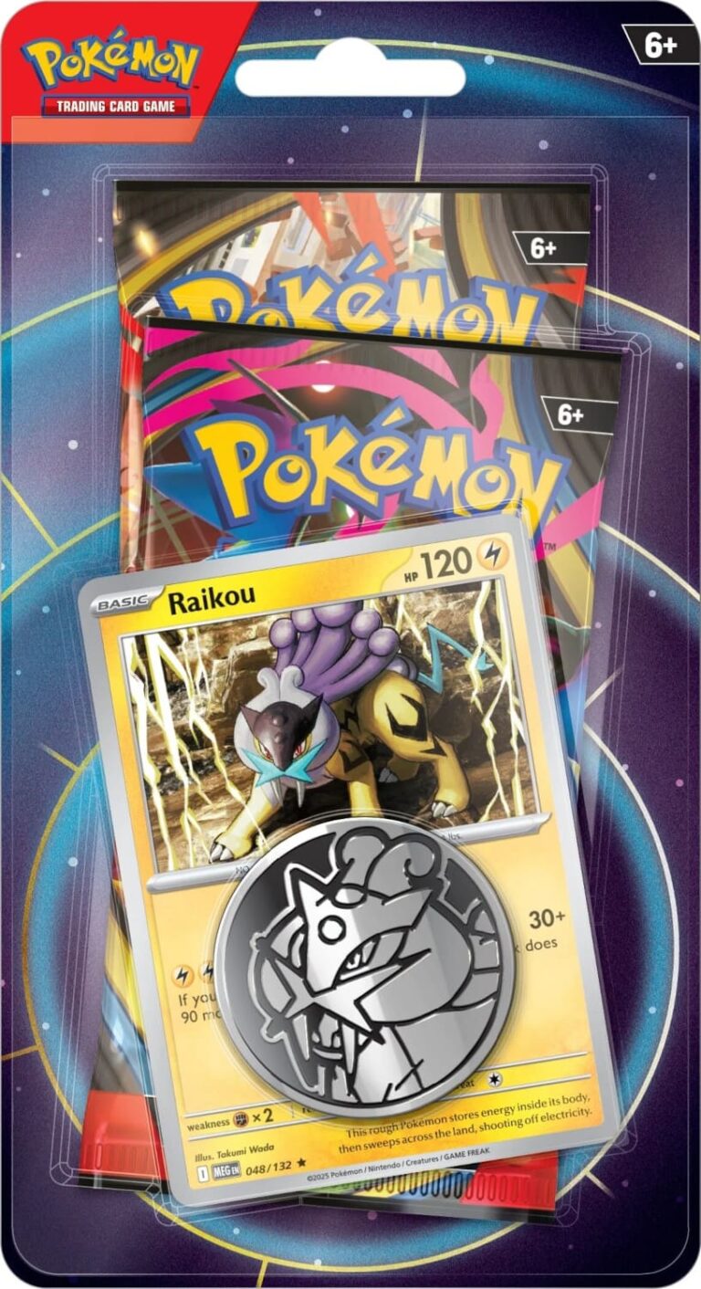 Pokémon-2-Pack-Checklande-Booster-Blister-Raikou-2026-TCG-Sammelkartenspiel-Englisch