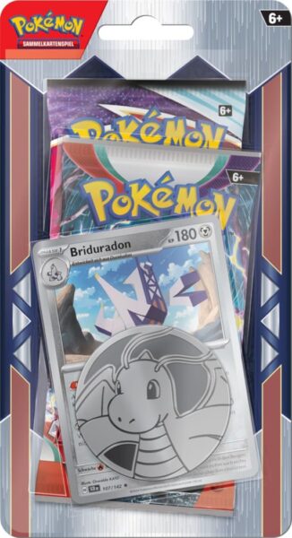 Pokémon-2-Pack-Premium-Booster-Blister-Briduradon-TCG-Sammelkartenspiel-2025