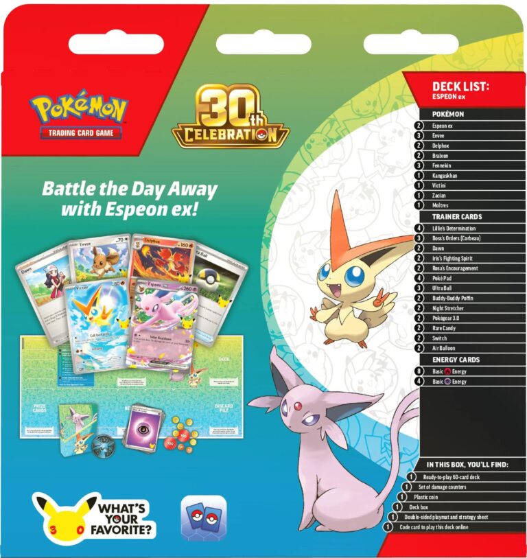 Pokémon-30-Jahre-30th-Celebration-Battle-Deck-Kampfdeck-Espeon-Psiana-ex-Back
