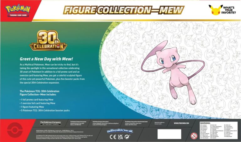 Pokémon-30-Jahre-30th-Celebration-Figure-Collection-Mew-Back