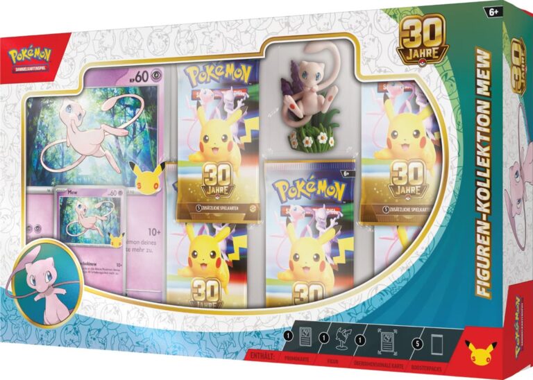 Pokémon-30-Jahre-30th-Celebration-Figuren-Kollektion-Mew-Deutsch-TCG-Jubiläum-1
