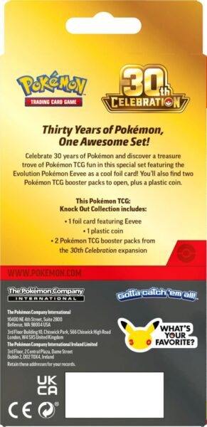 Pokémon-30-Jahre-30th-Celebration-Knock-Out-Collection-Kollektion-Englisch-Back