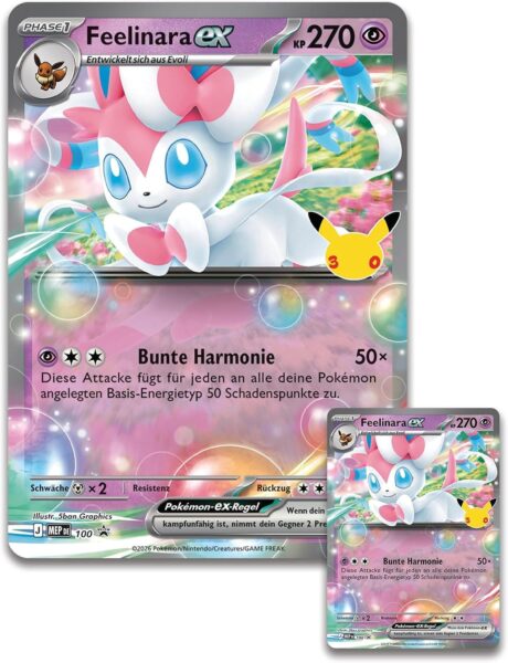 Pokémon-30-Jahre-30th-Celebration-Kollektion-Feelinara-ex-Deutsch-TCG-Jubiläum-2