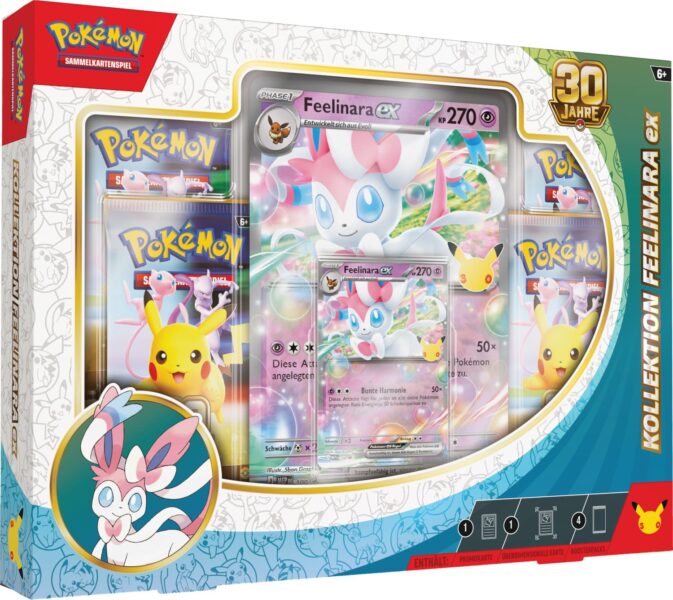 Pokémon-30-Jahre-30th-Celebration-Kollektion-Feelinara-ex-Deutsch-TCG-Jubiläum