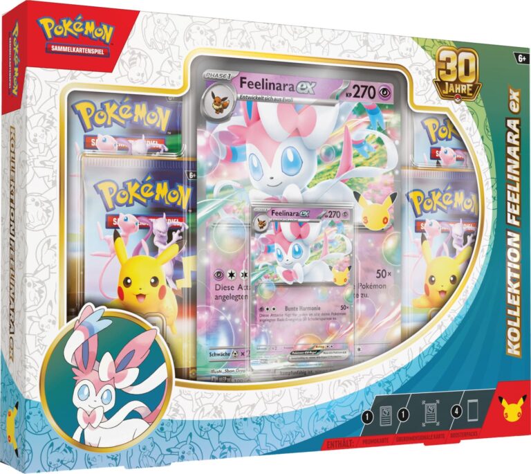 Pokémon-30-Jahre-30th-Celebration-Kollektion-Feelinara-ex-Deutsch-TCG-Jubiläum