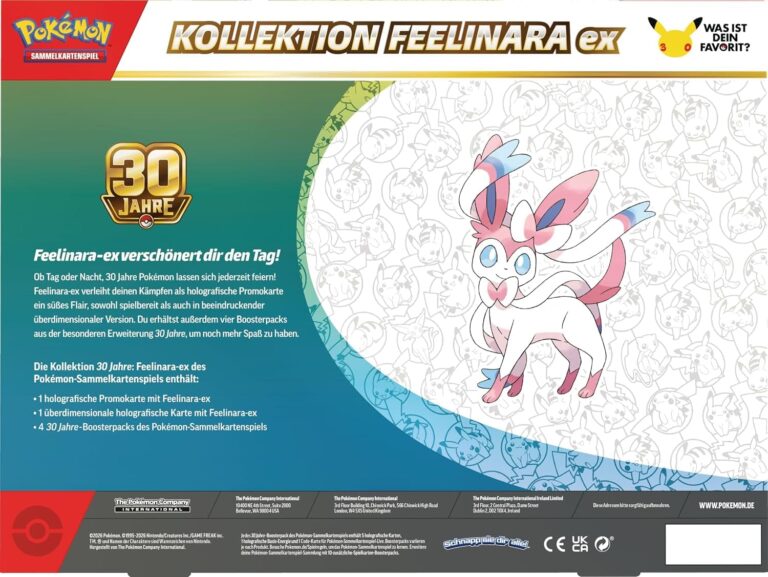 Pokémon-30-Jahre-30th-Celebration-Kollektion-Feelinara-ex-Deutsch-TCG-Jubiläum-Back