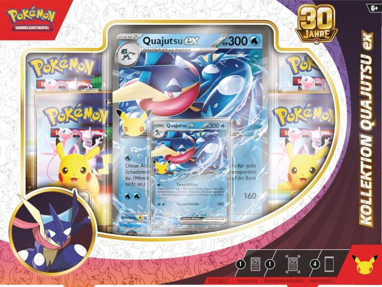 Pokémon-30-Jahre-30th-Celebration-Kollektion-Quajutsu-ex-Deutsch-TCG-Jubiläum-1