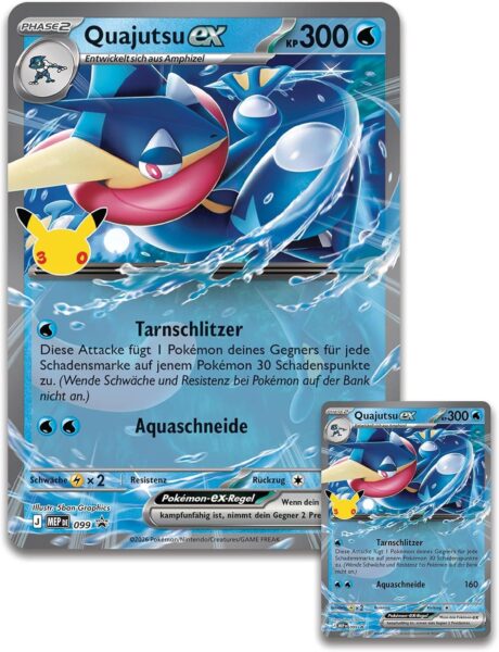 Pokémon-30-Jahre-30th-Celebration-Kollektion-Quajutsu-ex-Deutsch-TCG-Jubiläum-2