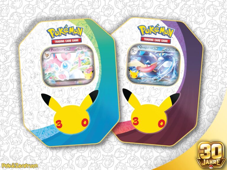 Pokémon-30-Jahre-30th-Celebration-kaufen-Tin-Box-Feelinara-Quajutsu-ex-TCG-Sammelkartenspiel-Jubiläum
