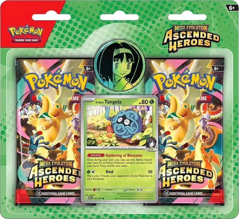 Pokémon-Ascended-Heroes-Erhabene-Helden-2-Pack-Trainer-Booster-Blister-Erikas-Tangela-Englisch