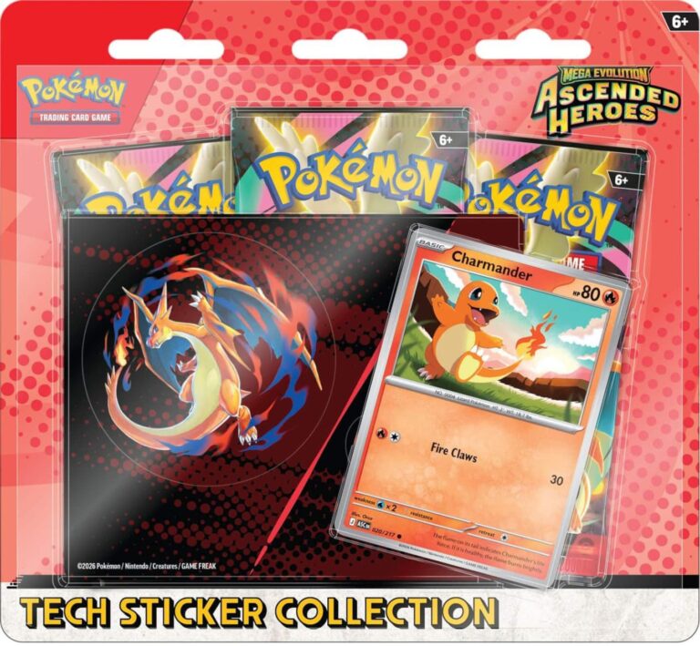 Pokémon-Ascended-Heroes-Tech-Sticker-Collection-Charmander-Englisch-neu