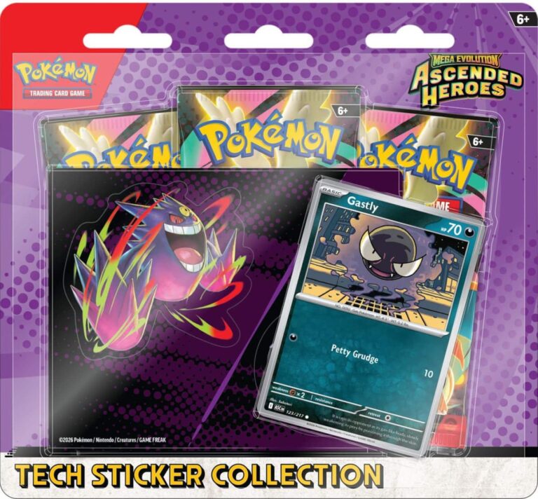 Pokémon-Ascended-Heroes-Tech-Sticker-Collection-Gastly-Englisch-neu