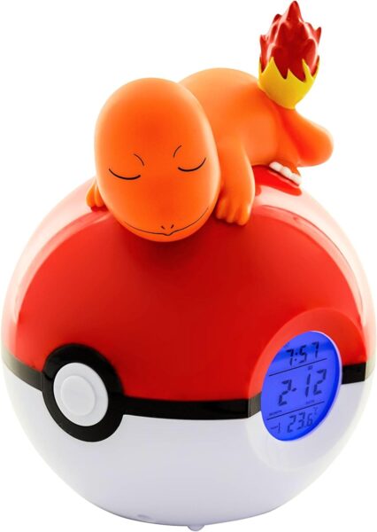 Pokémon-Ball-Wecker-Radiowecker-Glumanda-Beleuchtung