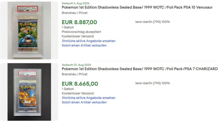 Pokémon-Base-Set-Booster-Pack-1st-Edition-PSA-Top-Verkäufe-Preis-eBay