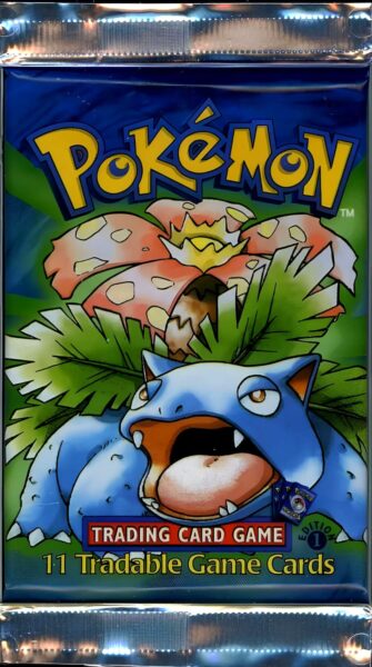 Pokémon-Basis-Base-Set-Booster-Pack-1.-First-Edition-Venusaur-Englisch