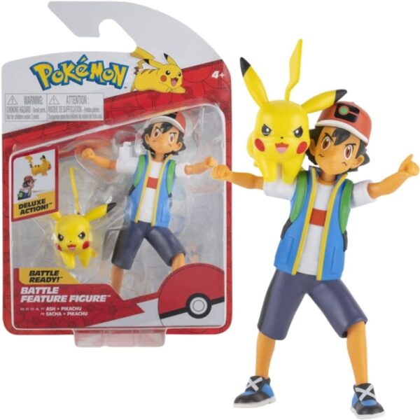 Pokémon-Battle-Feature-Figur-Ash-Pikachu-Beweglich