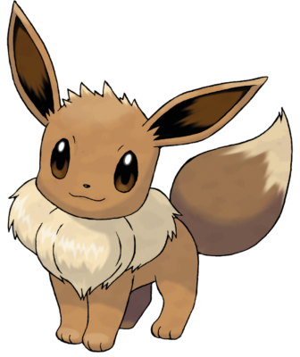 Eine Zeichnung vom Pokemon Evoli