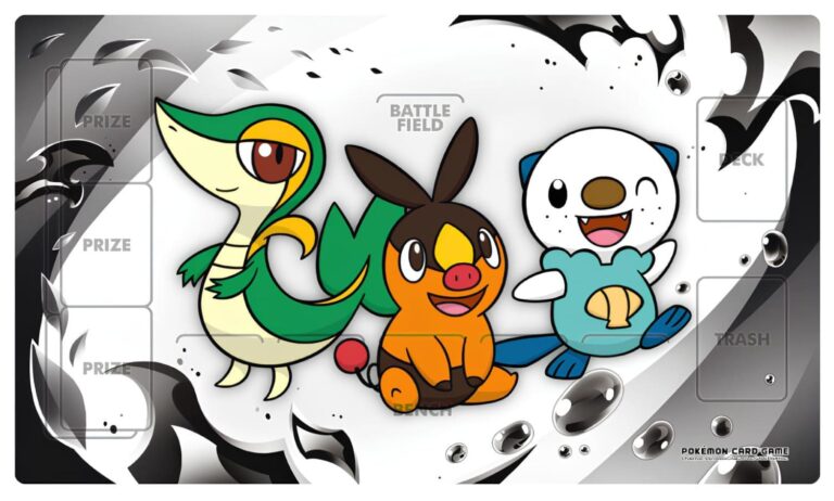Pokémon-Black-Bolt-White-Flare-Starter-Partner-Pokémon-Merchandise-Playmat-Spielmatte