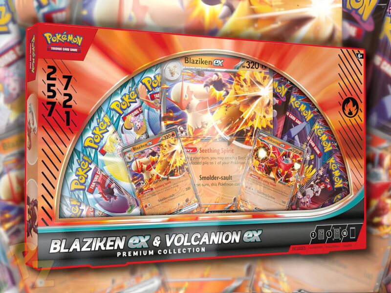 Pokémon-Blaziken-Lohgock-ex-Volcanion-ex-Premium-Collection-Kollektion-Box-TCG-Sammelkartenspiel-Englisch-2025