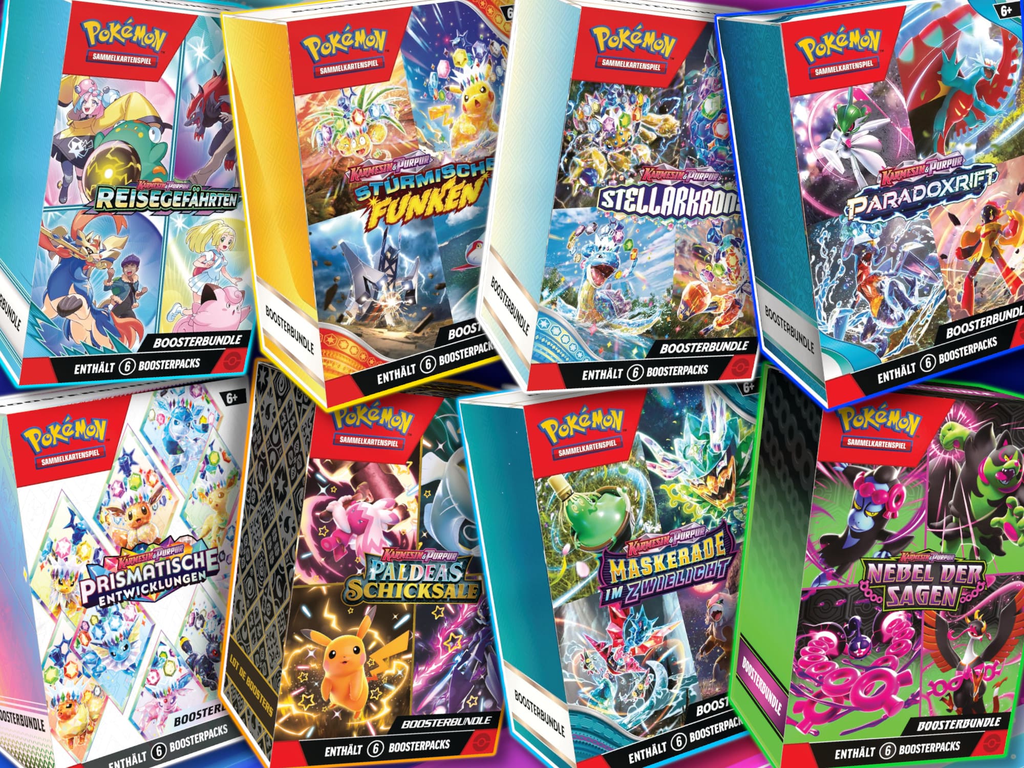 Pokémon-Boosterbundle-Booster-Bundle-kaufen-Übersicht-Liste-TCG-Sammelkartenspiel-2025