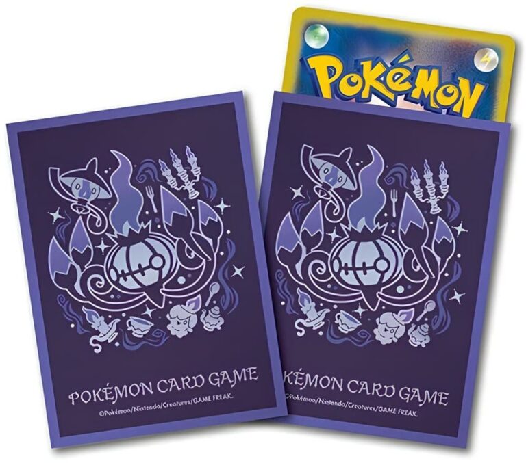 Pokémon-Card-Game-Merchandise-Sleeves-Kartenhüllen-Chandelure-Skelabra-Pokémon-Center-Japan-TCG-Juni-2025
