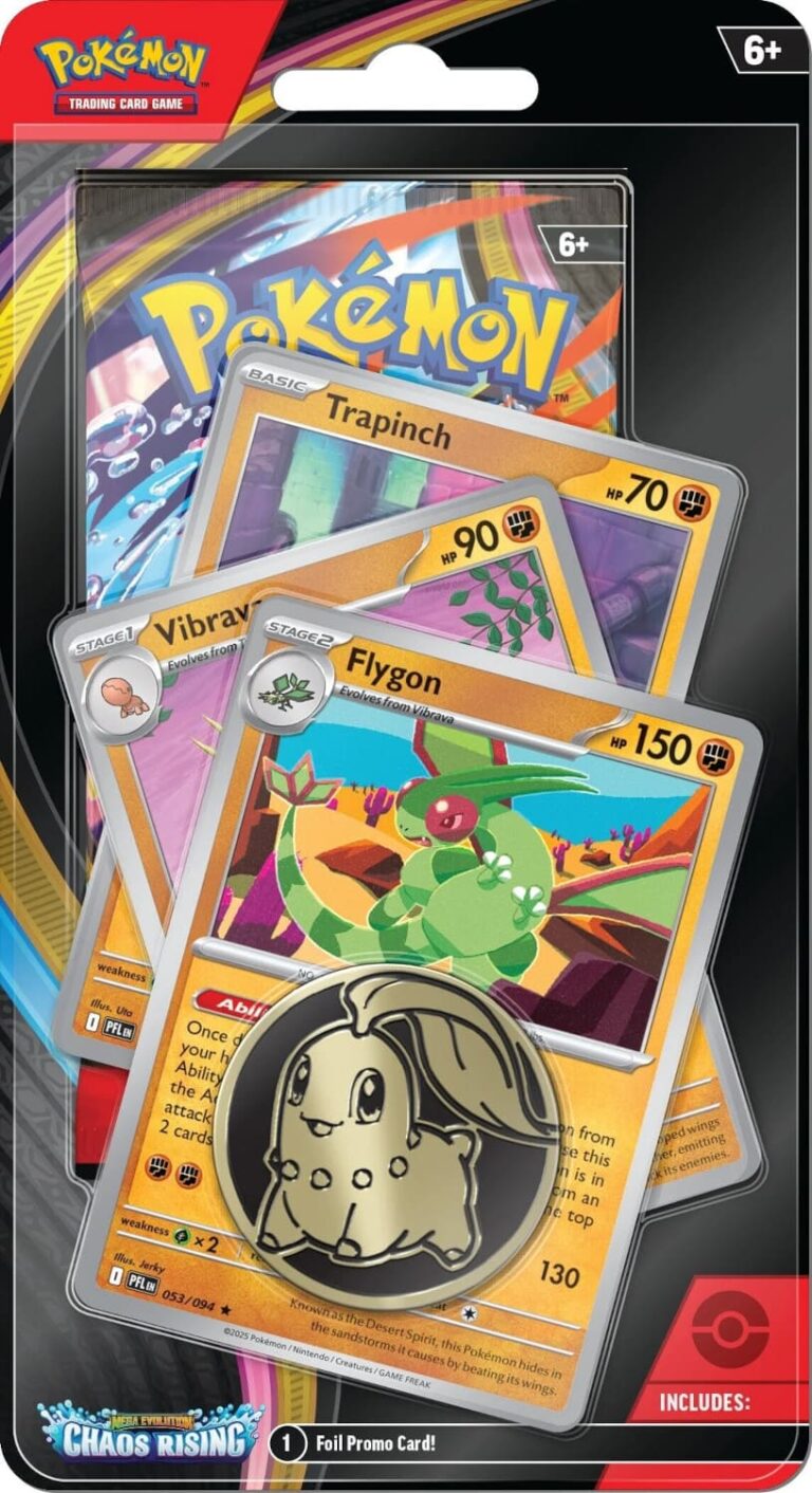Pokémon-Chaos-Rising-Wachsendes-Chaos-Premium-Checklane-Booster-Blister-Flygon-Englisch