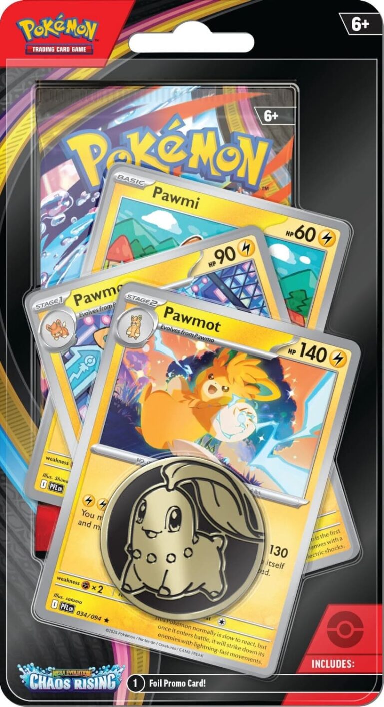 Pokémon-Chaos-Rising-Wachsendes-Chaos-Premium-Checklane-Booster-Blister-Pawmot-Englisch