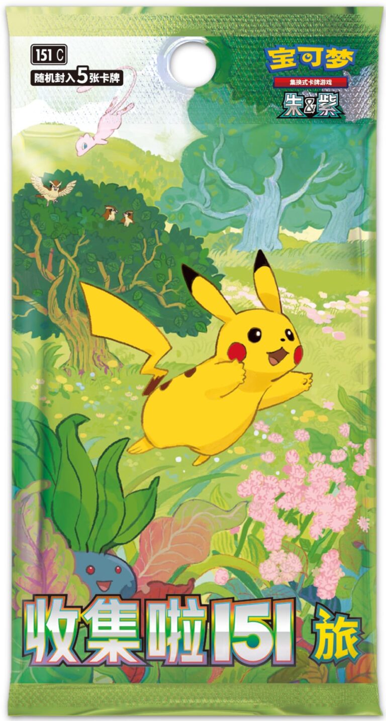 Pokémon-Collect-151-Booster-Pack-5-Karten-China-TCG-Sammelkartenspiel-2025