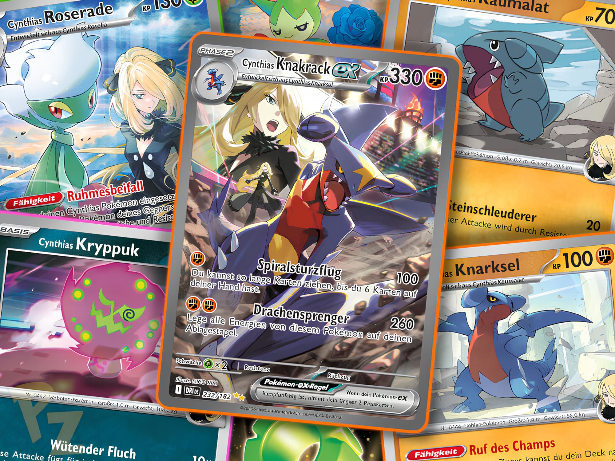Pokémon-Cynthias-Knakrack-ex-Deck-Liste-Anleitung-Strategie-Guide-Ewige-Rivalen-TCG-Sammelkartenspiel