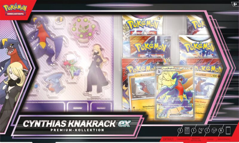 Pokémon-Cynthias-Knakrack-ex-Premium-Kollektion-Collection-Box-TCG-Sammelkartenspiel-Deutsch-1