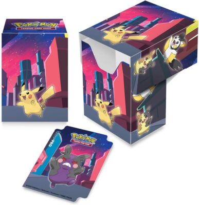 Pokémon-Deckbox-Shimmering-Skyline-Pikachu-Morpeko