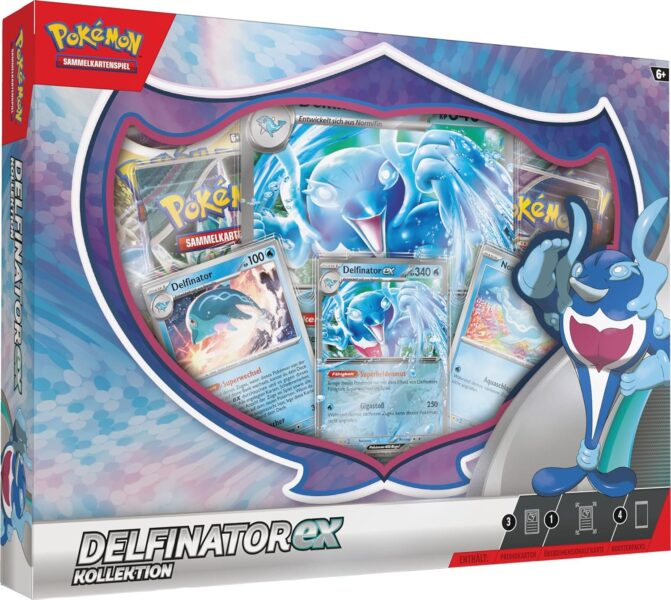 Pokémon-Delfinator-ex-Kollektion-Box-Sammelkartenspiel-TCG-2024