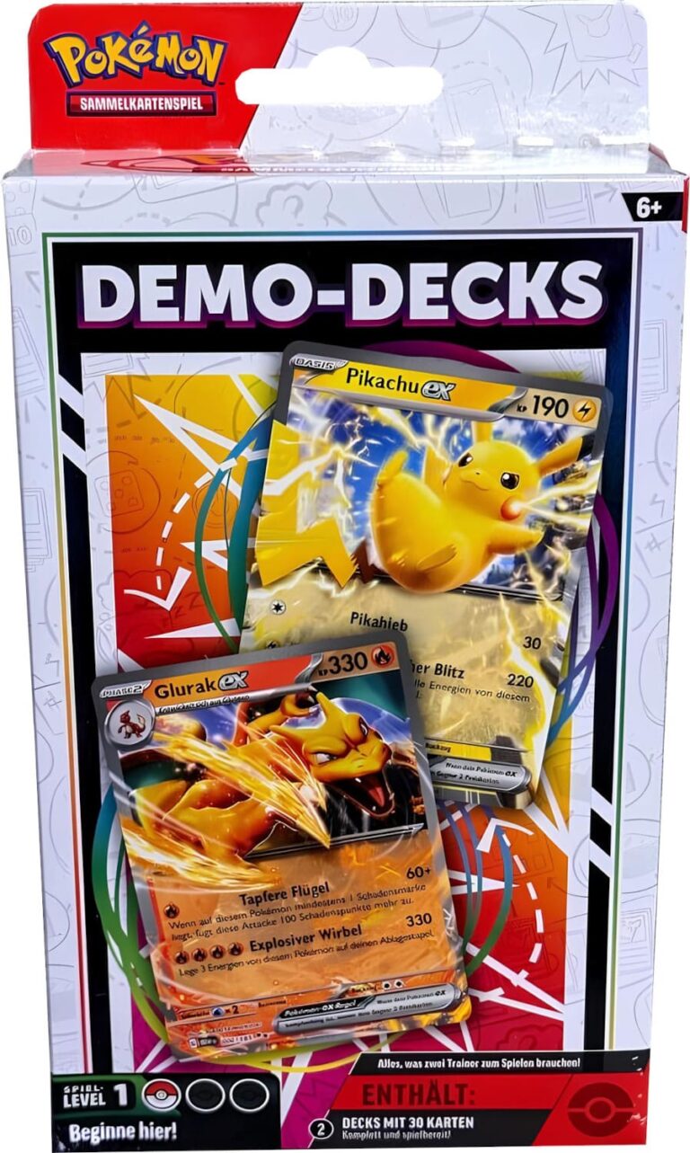 Pokémon-Demo-Decks-Glurak-Pikachu-ex-Deutsch