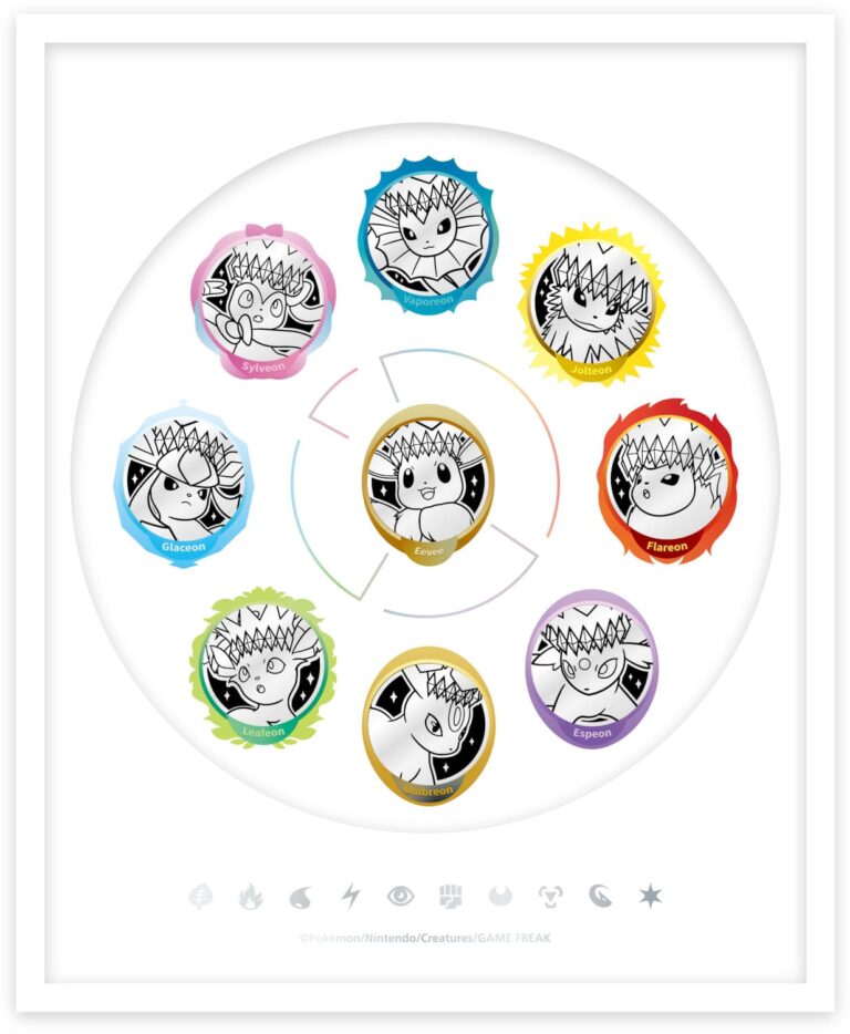 Pokémon-Eevee-Coin-Display-Frame-Set-Box-Terastal-Gathering-Festival-China-TCG-2
