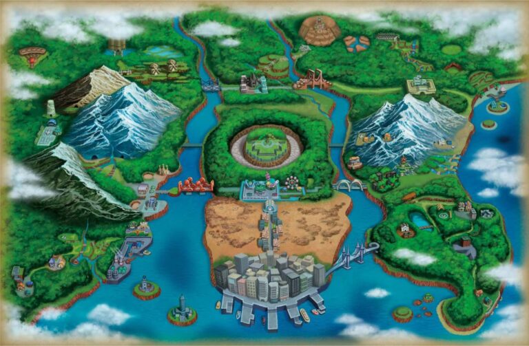 Pokémon-Einall-Region-Bild-Illustration-Zeichnung