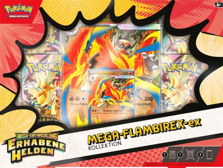Pokémon-Erhabene-Helden-Mega-Flambirex-ex-Kollektion-Box-Deutsch-1
