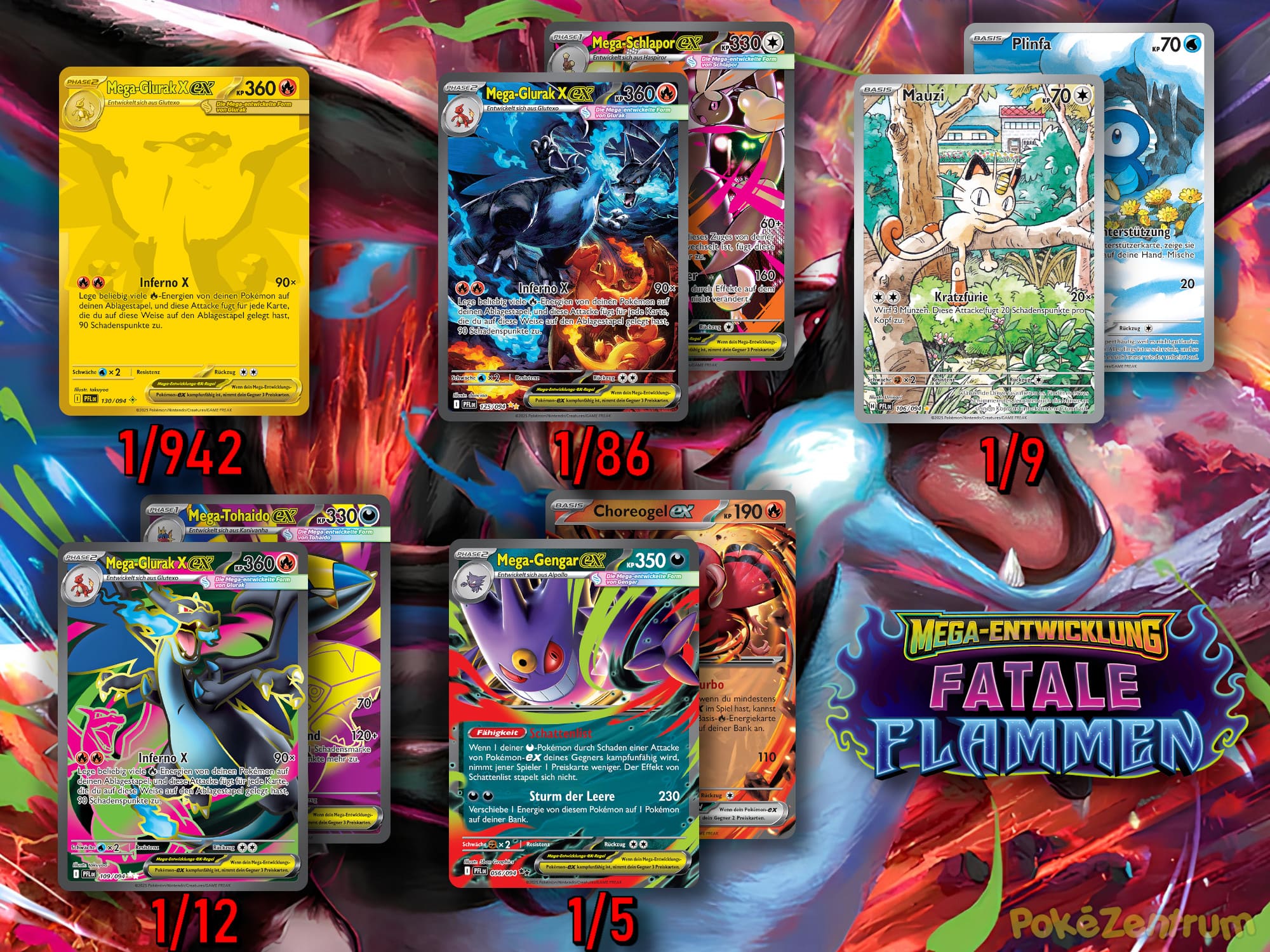 Pokémon-Fatale-Flammen-Karten-Pull-Rates-Phantasmal-Flames-TCG-Sammelkartenspiel
