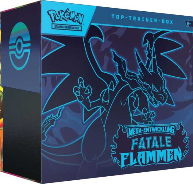 Pokémon-Fatale-Flammen-Top-Trainer-Box-Mega-Glurak-Deutsch
