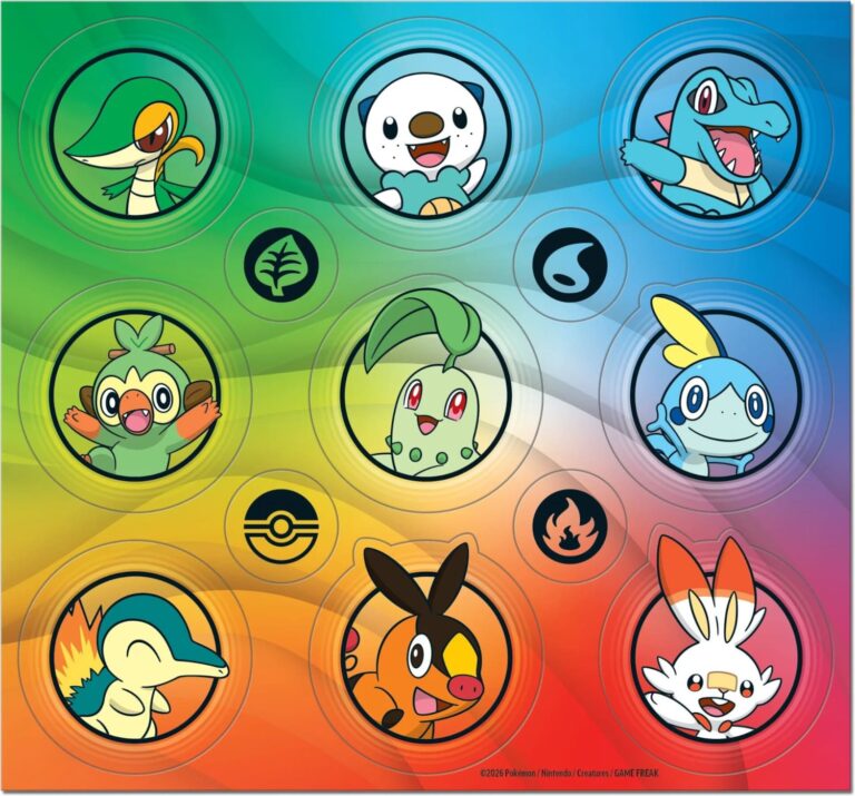 Pokémon-First-Partner-Illustration-Collection-Series-2-30th-Anniversary-TCG-Sammelkartenspiel-2026-Stickerbogen