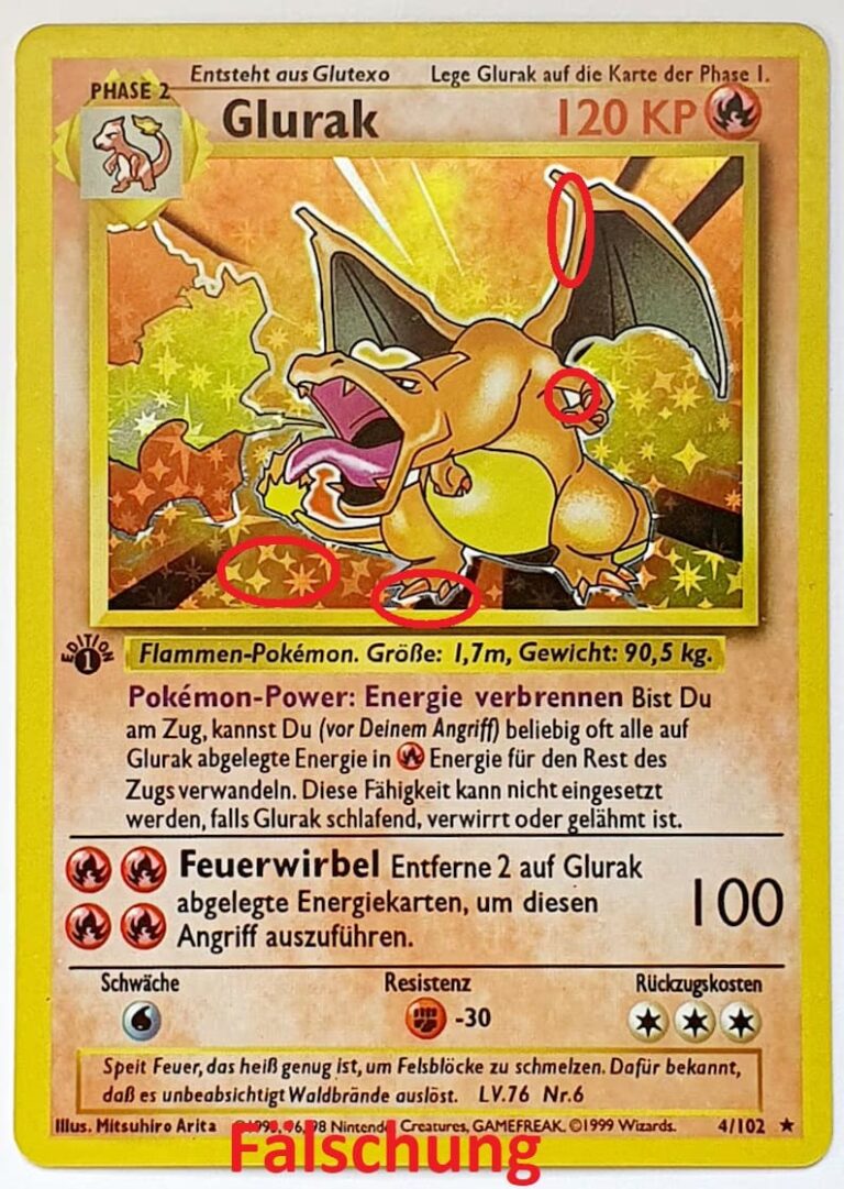 Pokémon-Glurak-Karte-Fälschung-1