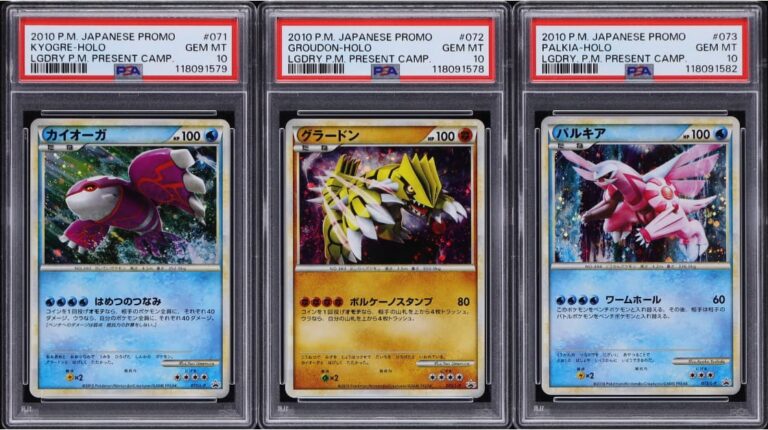 Pokémon-Japanese-Legendary-Present-Camp-Promo-Set-PSA-10