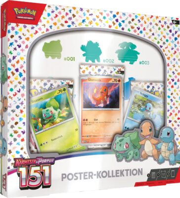 Pokémon-Karmesin-Purpur-151-Poster-Kollektion