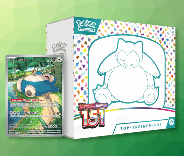 Pokémon-Karmesin-Purpur-151-Top-Trainer-Box-Relaxo-Die-beliebtesten-Trainer-Boxen