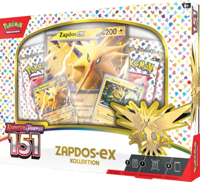 Pokémon-Karmesin-Purpur-151-Zapdos-ex-Kollektion