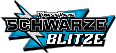 Pokémon-Karmesin-Purpur-Schwarze-Blitze-Logo