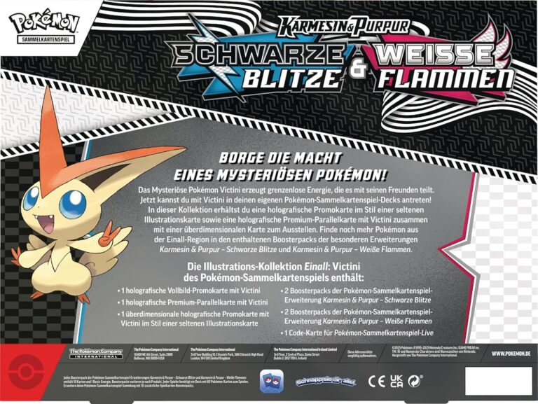 Pokémon-Karmesin-Purpur-Schwarze-Blitze-Weiße-Flammen-Illustrations-Kollektion-Victini-Illustrations-Kollektion-Deutsch-2025-1