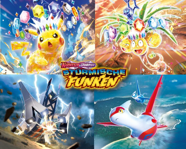 Pokémon-Karmesin-Purpur-Stürmische-Funken-Set-Erweiterung-Informationen-Guide-TCG-2024